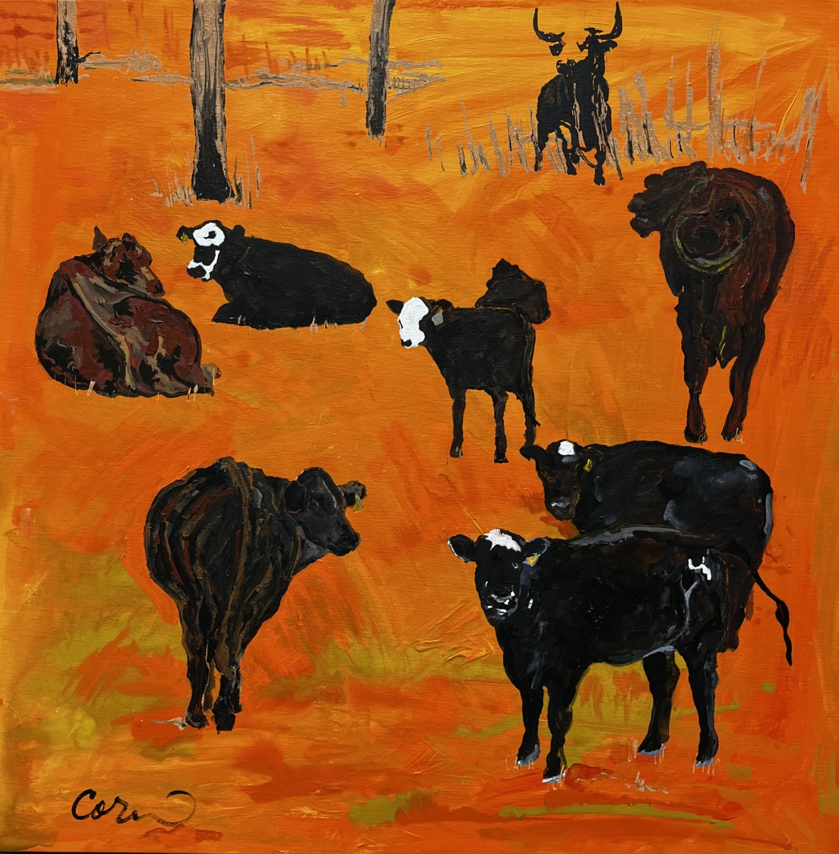 "Cattle Collage" ~ Commission
